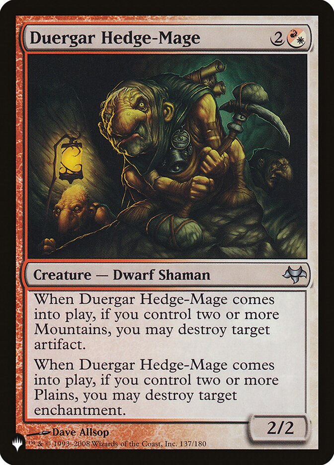 Duergar Hedge-Mage - The List (PLST)