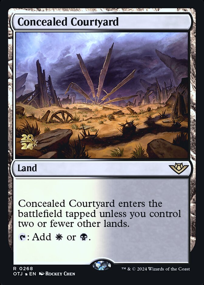 Concealed Courtyard (268s) - Outlaws of Thunder Junction Promos (POTJ)