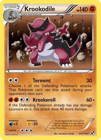 Krookodile (65) - Black and White (BLW)