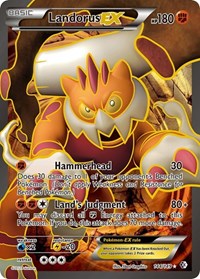 Landorus EX 144 Full Art (144) - Boundaries Crossed (BCR)