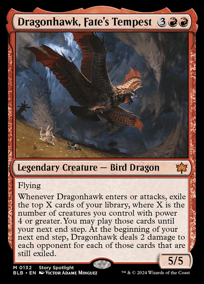 Dragonhawk, Fate's Tempest (132) - Bloomburrow (BLB)