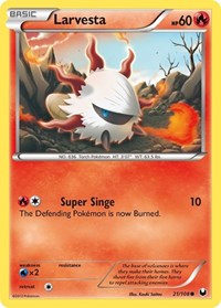 Larvesta (21) - Dark Explorers (DEX)