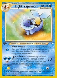 Light Vaporeon (52) - Neo Destiny (N4)
