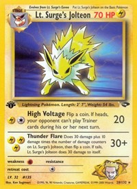 Lt Surges Jolteon (28) - Gym Challenge (G2)