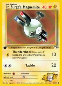 Lt Surges Magnemite (80) - Gym Heroes (G1)