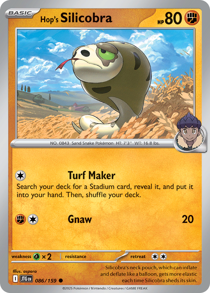Hop's Silicobra (86/159) - [Reverse Holo] Journey Together (JTG)