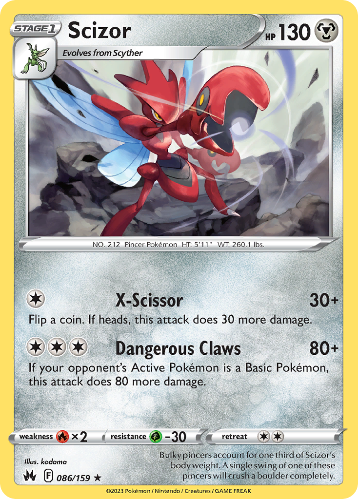 Scizor (86/159) - Crown Zenith (CRZ)