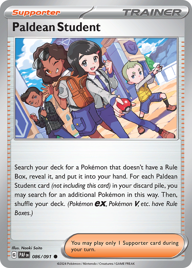 Paldean Student (86/91) - [Reverse Holo] Paldean Fates (PAF)