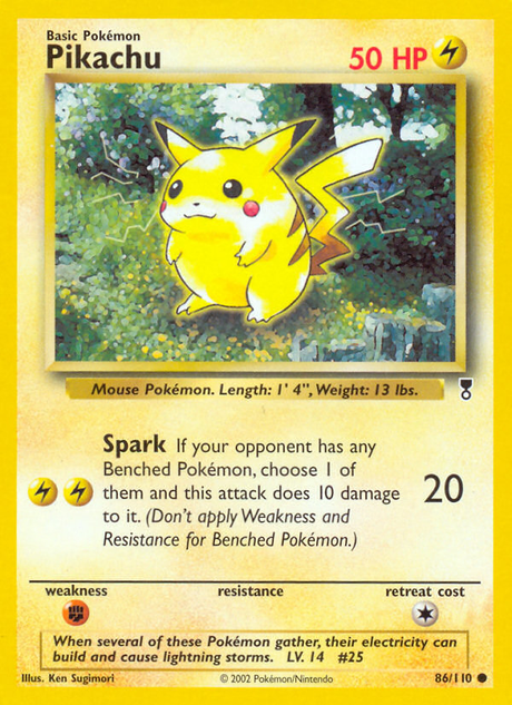 Pikachu (86/110) - [Reverse Holo] Legendary Collection (LC)