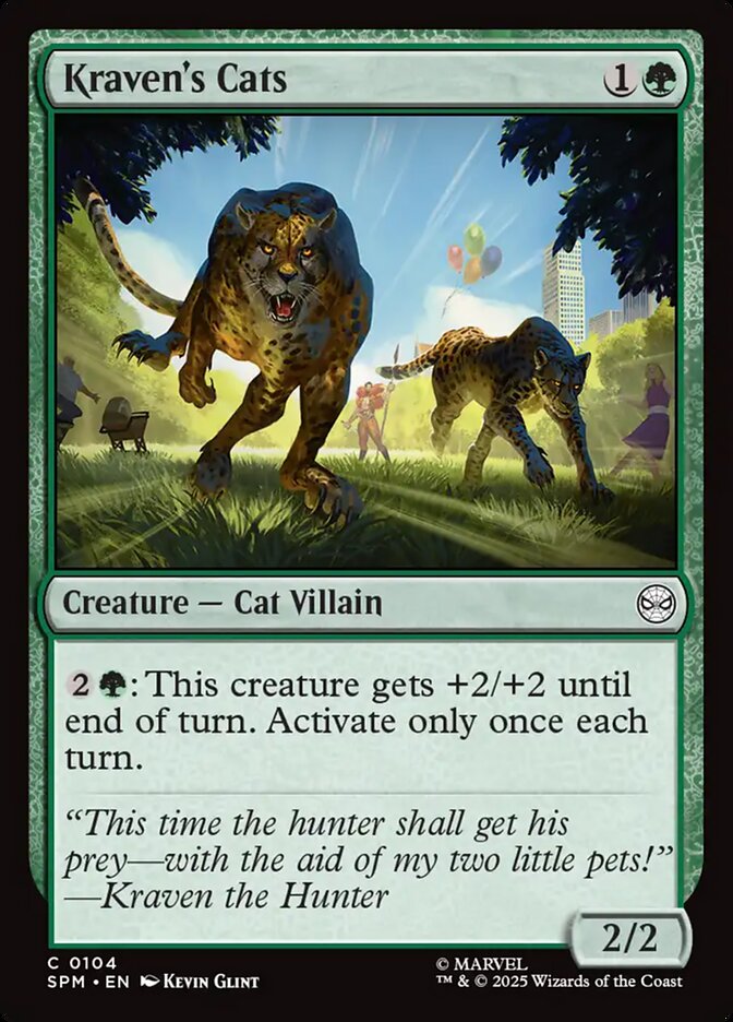 Kraven's Cats (104) - [Foil] Marvel's Spider-Man (SPM)