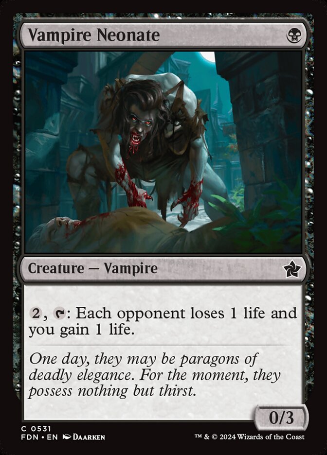 Vampire Neonate (531) - Foundations (FDN)