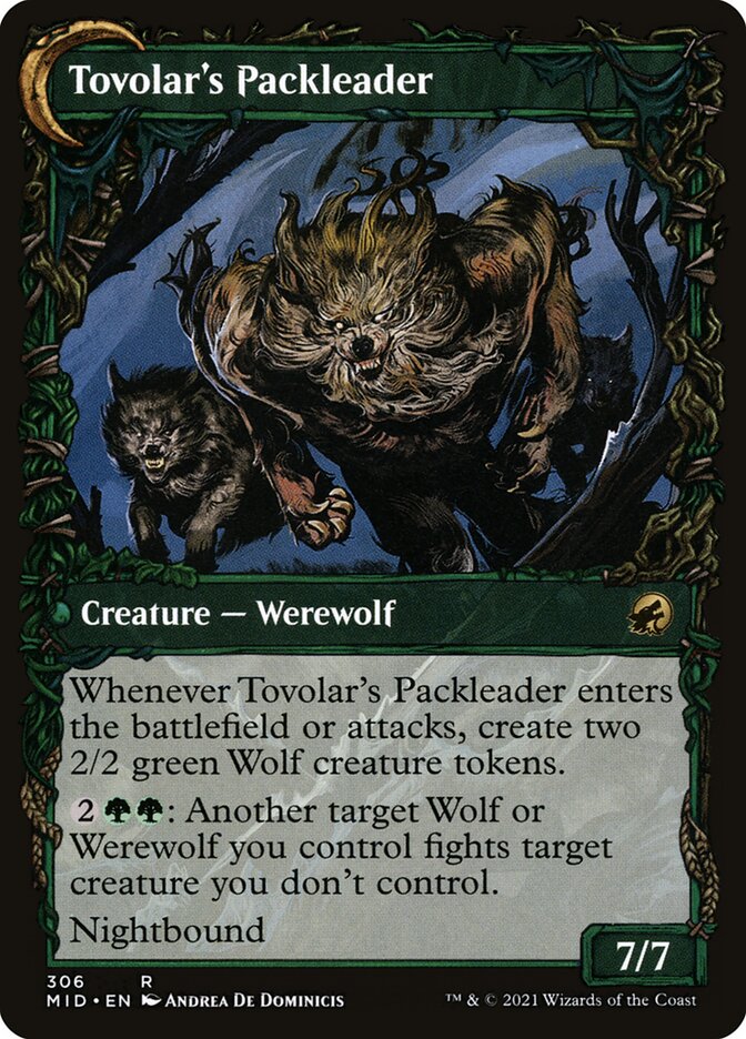 Tovolar's Huntmaster // Tovolar's Packleader (306) - Innistrad: Midnight Hunt (MID)