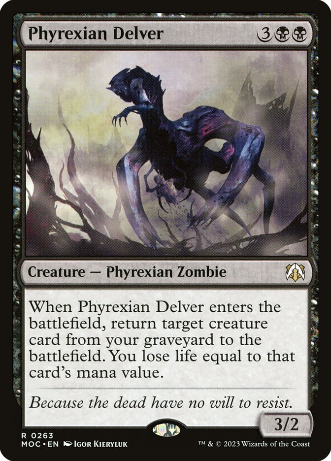 Phyrexian Delver (263) - March of the Machine Commander (MOC)