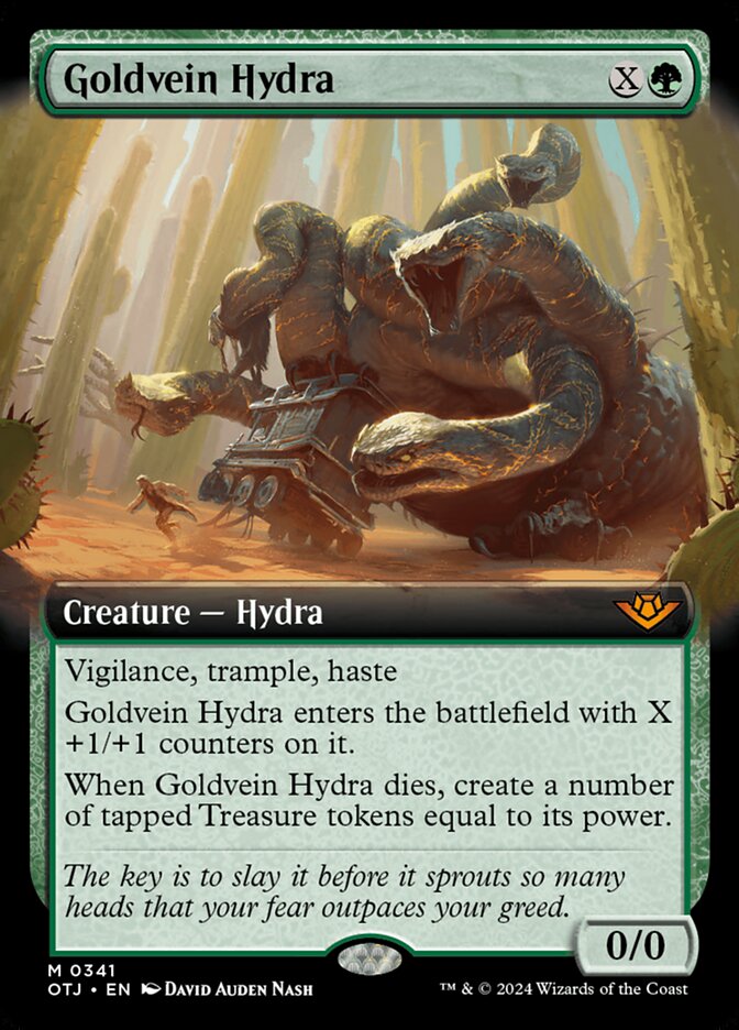 Goldvein Hydra - [Foil, Extended Art] Outlaws of Thunder Junction (OTJ)