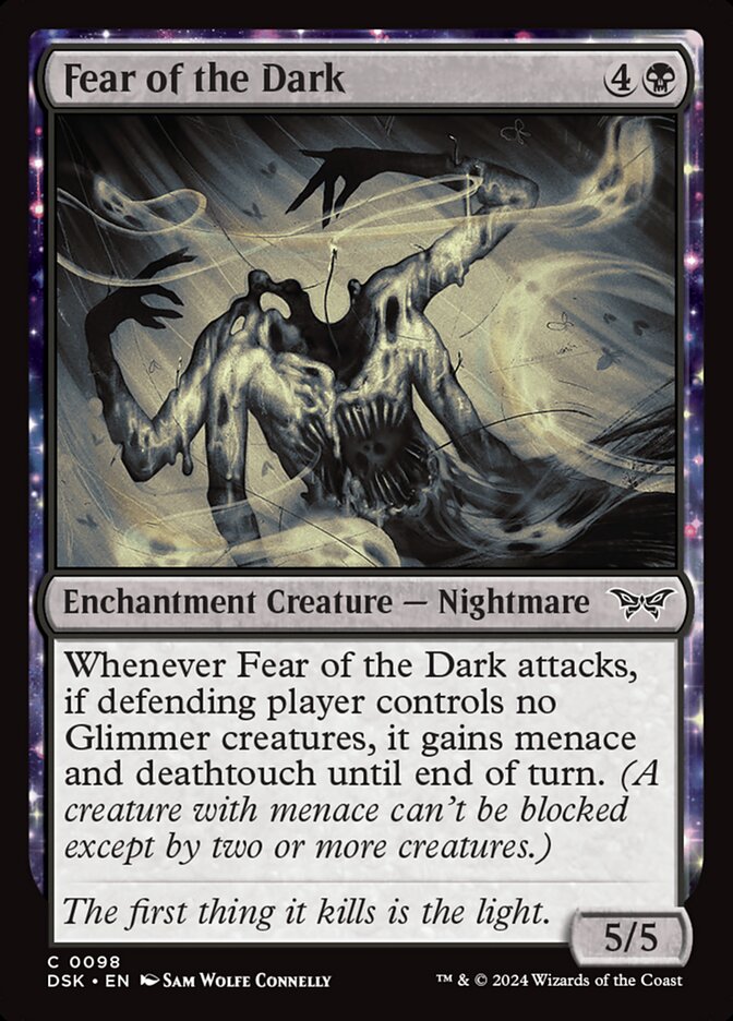 Fear of the Dark - [Foil] Duskmourn: House of Horror (DSK)