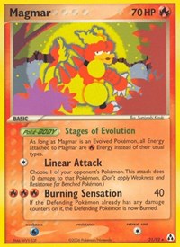 Magmar (21) - EX Legend Maker (LM)