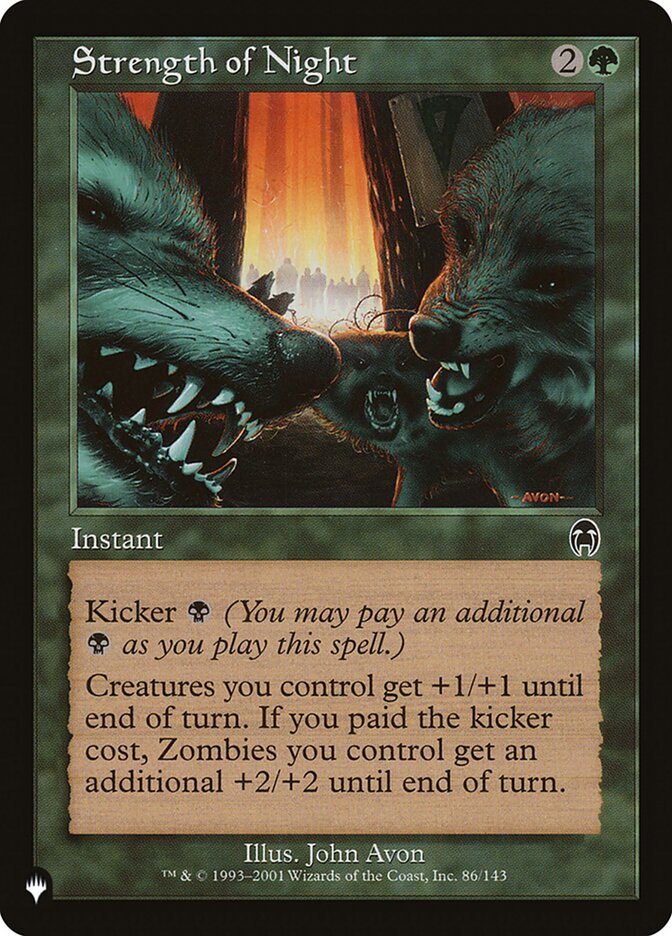 Strength of Night (APC-86) - The List (PLST)