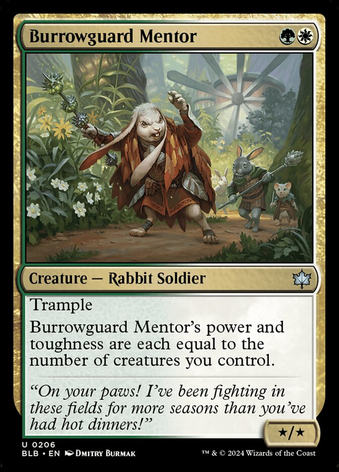 Burrowguard Mentor (206) - Bloomburrow (BLB)