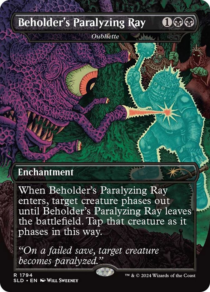 Beholder's Paralyzing Ray - Oubliette (1794) - Secret Lair Drop (SLD)