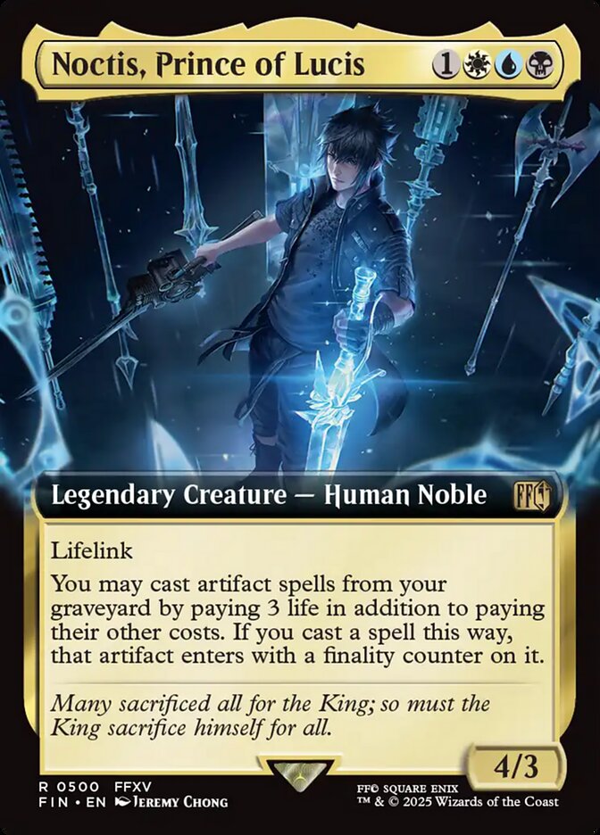Noctis, Prince of Lucis (500) - [Foil, Extended Art] Final Fantasy (FIN)
