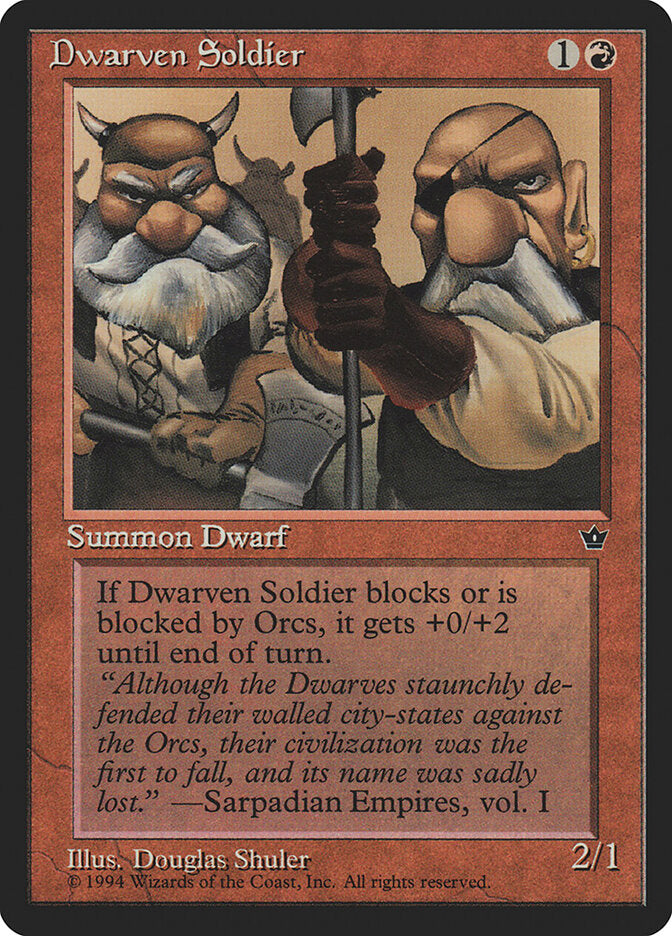 Dwarven Soldier (53c) - Fallen Empires (FEM)