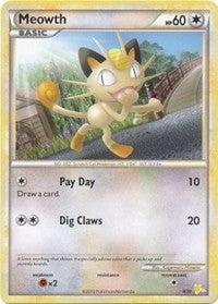 Meowth (#4) (4) - HGSS Trainer Kit: Gyarados & Raichu (PR)