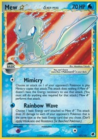 Mew Star Delta Species (101) - EX Dragon Frontiers (DF)