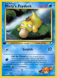 Mistys Psyduck (54) - Gym Heroes (G1)