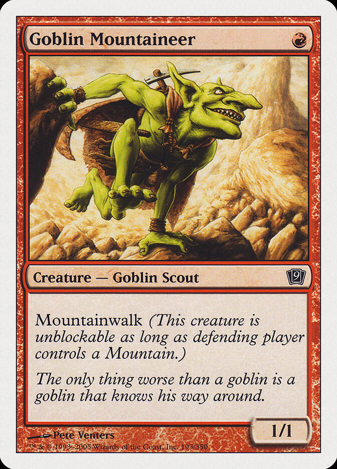 Goblin Mountaineer (193) - Ninth Edition (9ED)