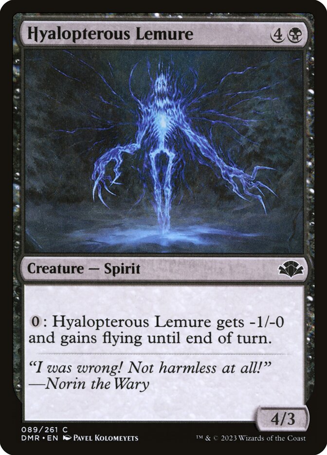 Hyalopterous Lemure (89) - Dominaria Remastered (DMR)