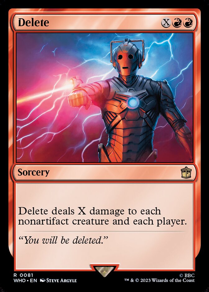 Delete (81) - Doctor Who (WHO)