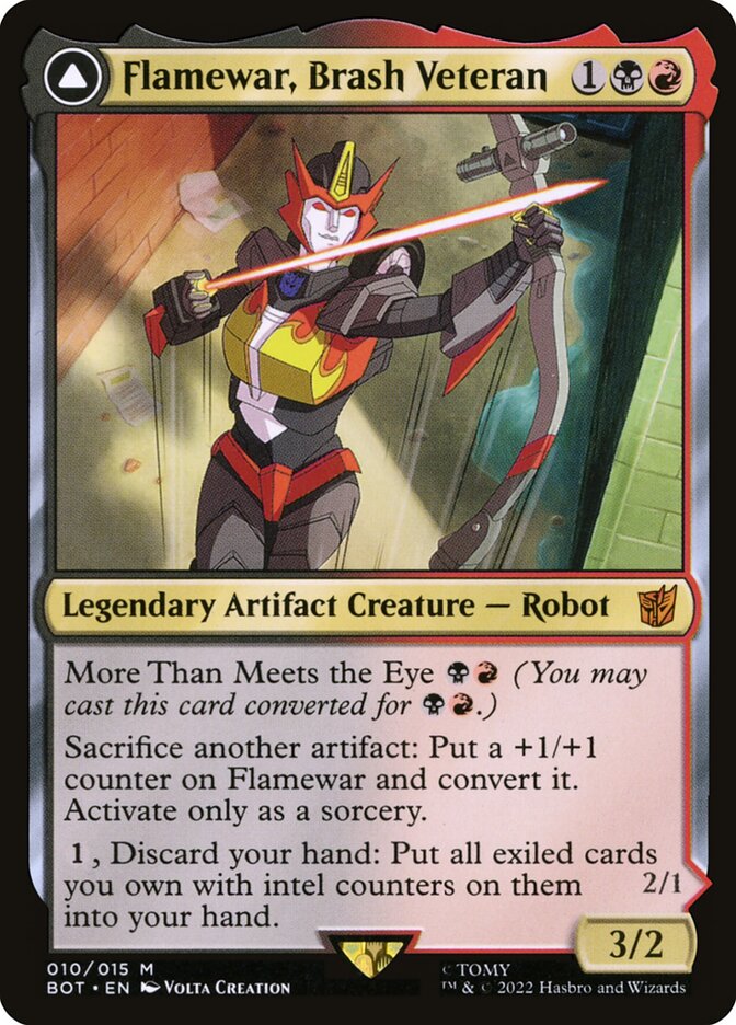 Flamewar, Brash Veteran // Flamewar, Streetwise Operative (10) - Transformers (BOT)