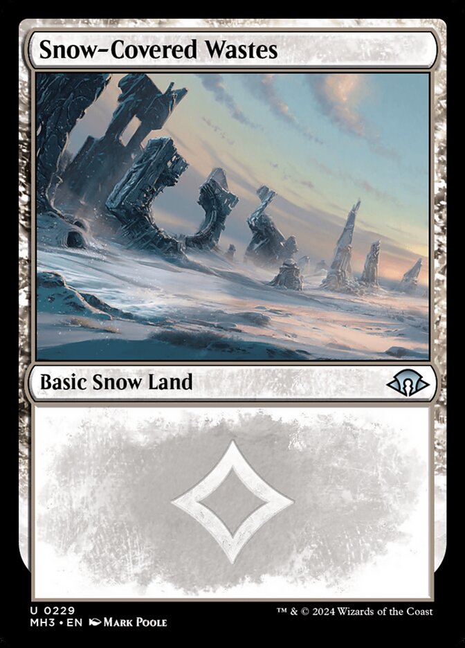Snow-Covered Wastes (229) - [Foil] Modern Horizons 3 (MH3)