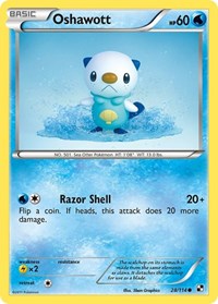 Oshawott (28) - Black and White (BLW)
