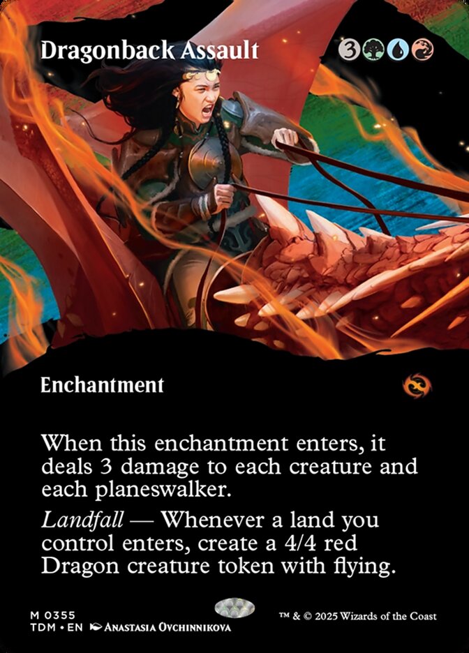 Dragonback Assault (355) - [Foil, Showcase] Tarkir: Dragonstorm (TDM)