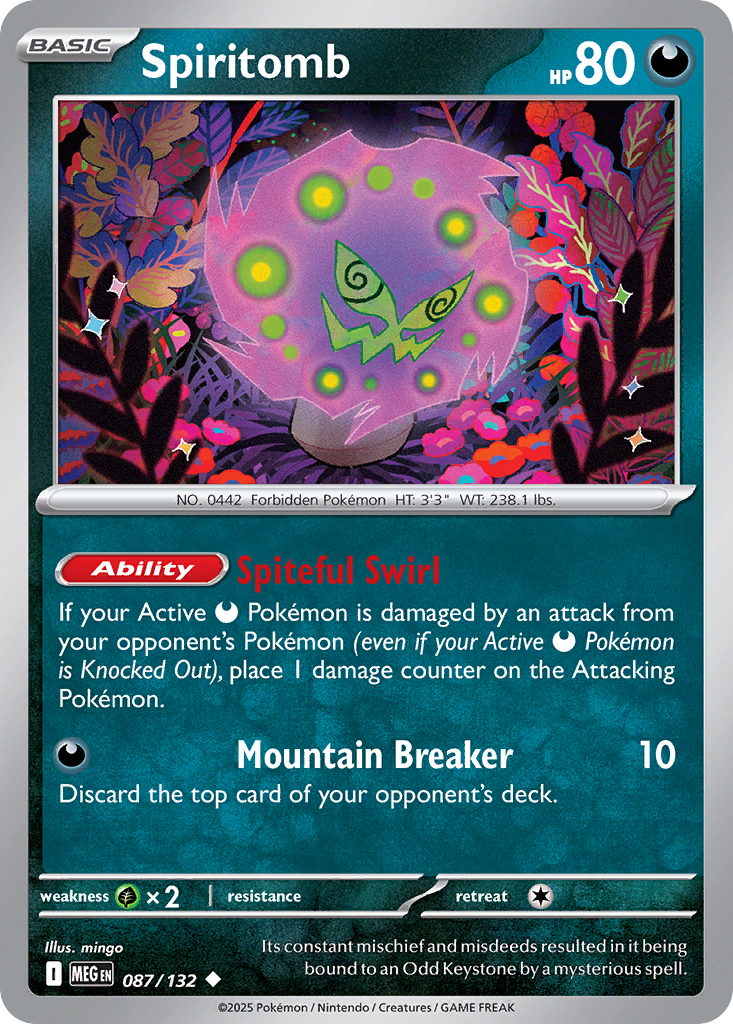 Spiritomb (87/132) - [Reverse Holo] Mega Evolution (MEG)