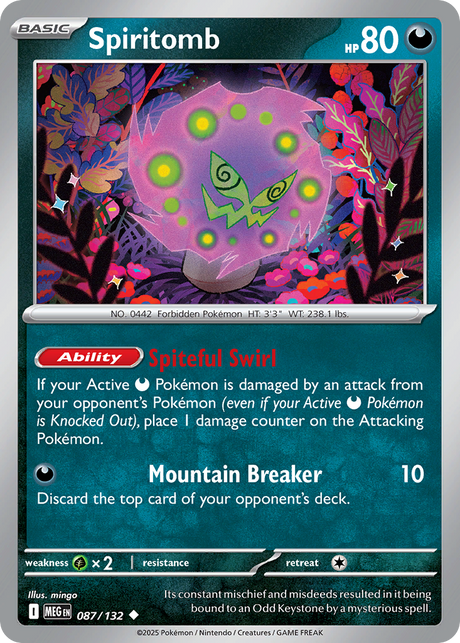 Spiritomb (87/132) - [Reverse Holo] Mega Evolution (MEG)