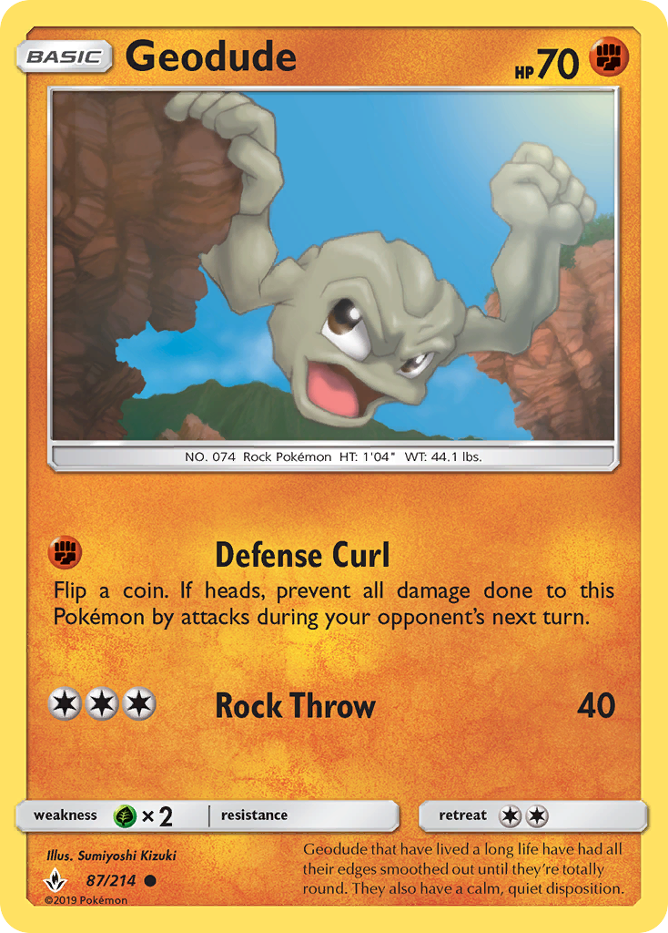 Geodude (87/214) - Unbroken Bonds (UNB)