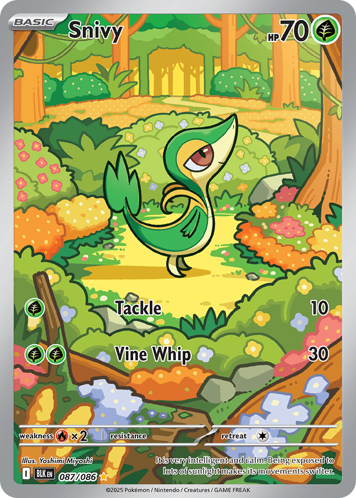 Snivy (87/86) - [Illustration Rare] Black Bolt (BLK)
