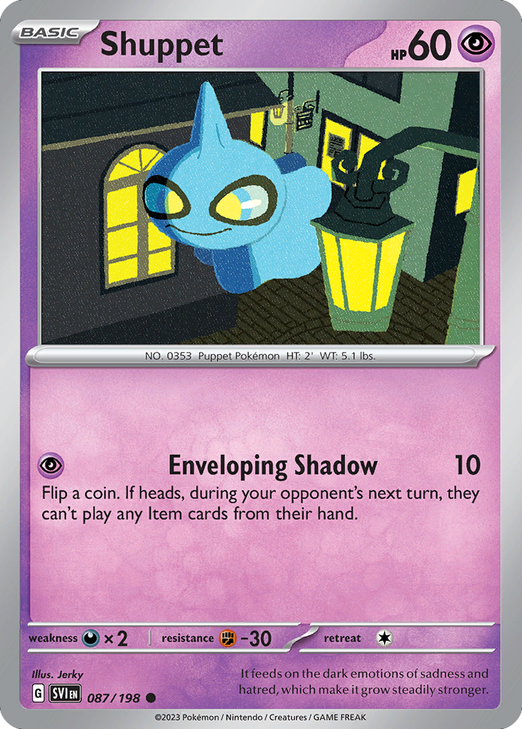 Shuppet (87/198) - [Reverse Holo] Scarlet & Violet (SVI)