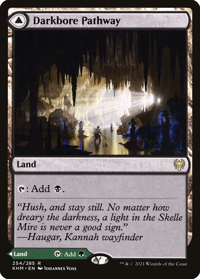 Darkbore Pathway // Slitherbore Pathway (254) - Kaldheim (KHM)