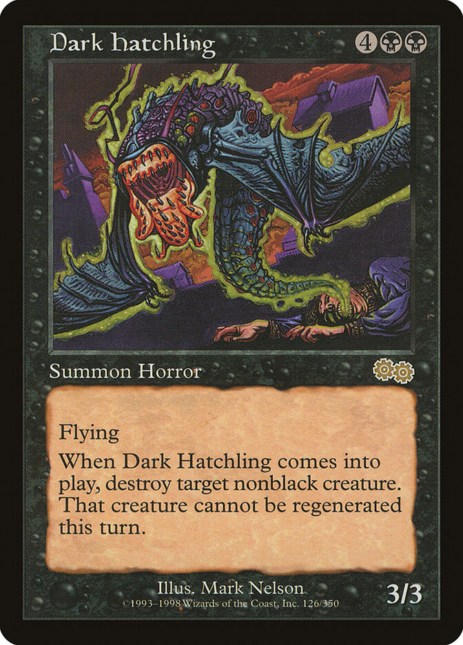 Dark Hatchling (126) - Urza's Saga (USG)