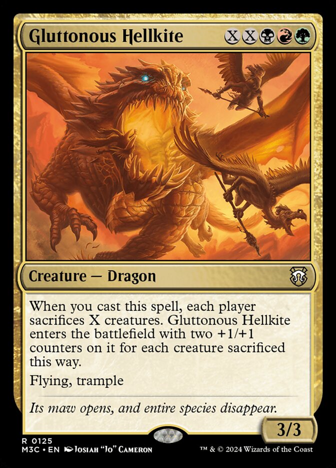 Gluttonous Hellkite - [Foil] Modern Horizons 3 Commander (M3C)