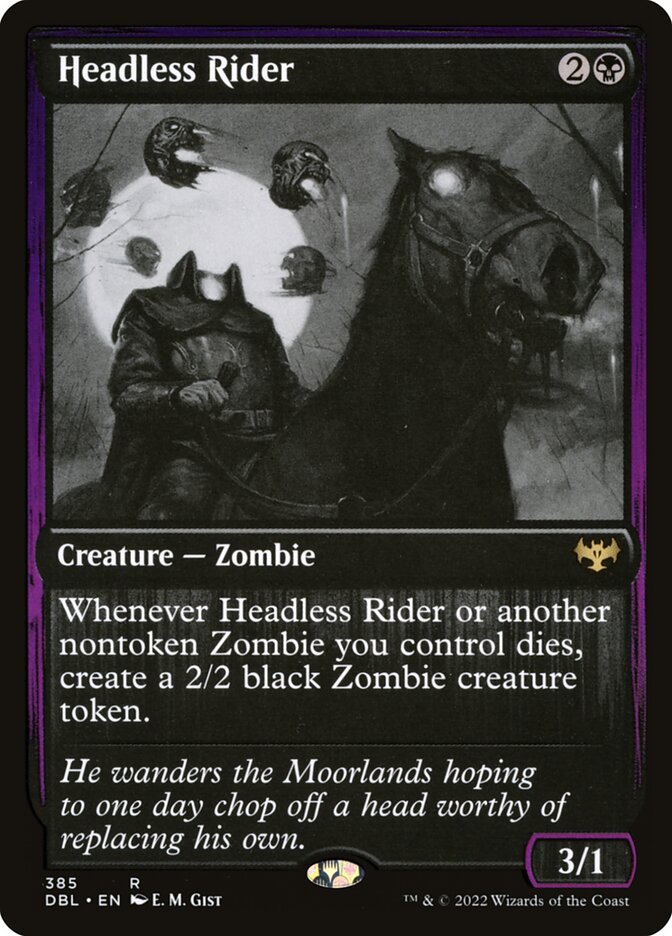 Headless Rider (385) - Innistrad: Double Feature (DBL)