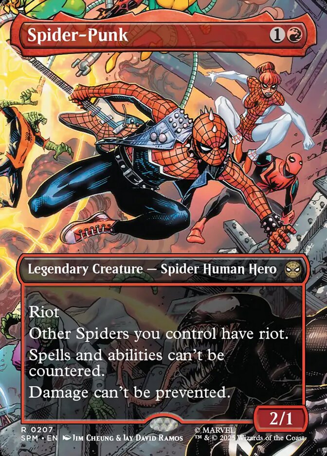 Spider-Punk (207) - [Foil, Borderless] Marvel's Spider-Man (SPM)