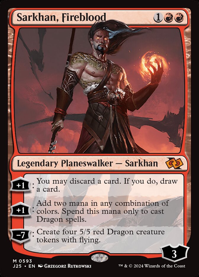 Sarkhan, Fireblood (593) - Foundations Jumpstart (J25)
