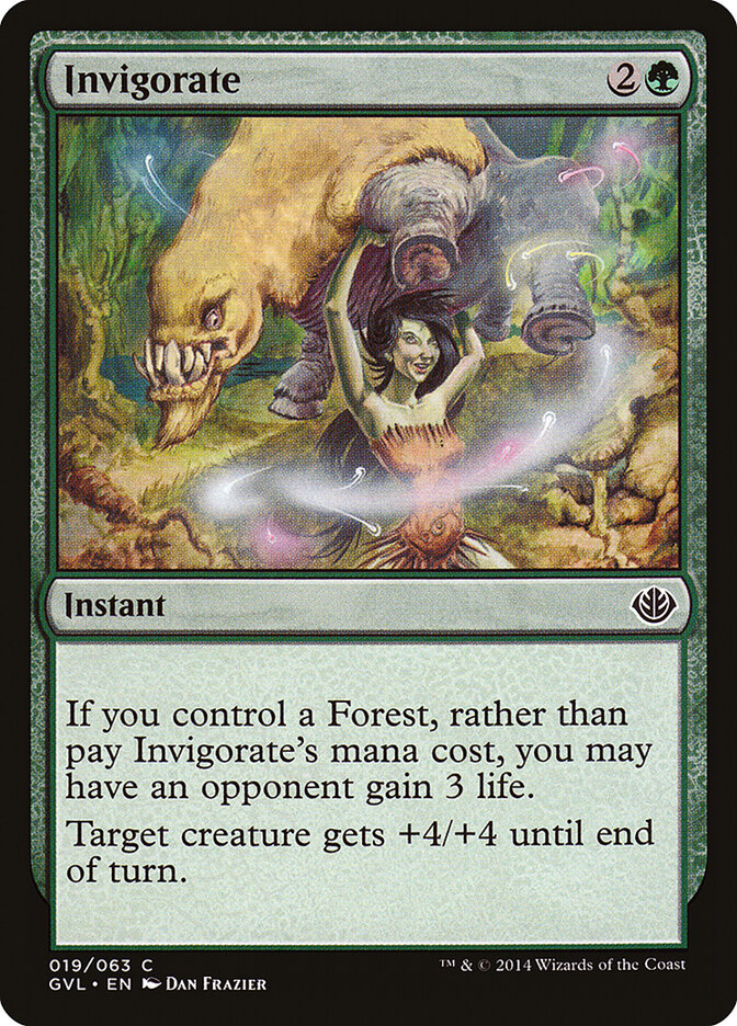 Invigorate (19) - Duel Decks Anthology: Garruk vs. Liliana (GVL)