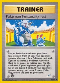 Pokemon Personality Test (102) - Neo Destiny (N4)