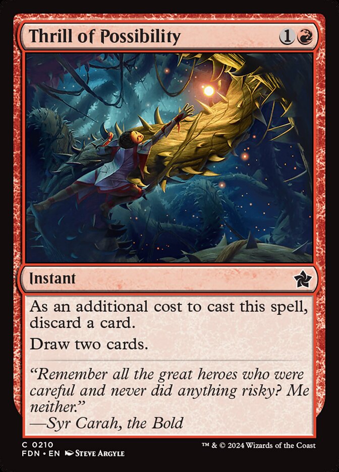 Thrill of Possibility - [Foil] Foundations (FDN)