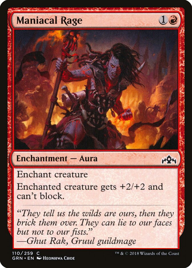 Maniacal Rage (110) - Guilds of Ravnica (GRN)